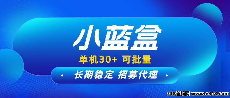 【小蓝盒】己运营大半年，长久管道收义