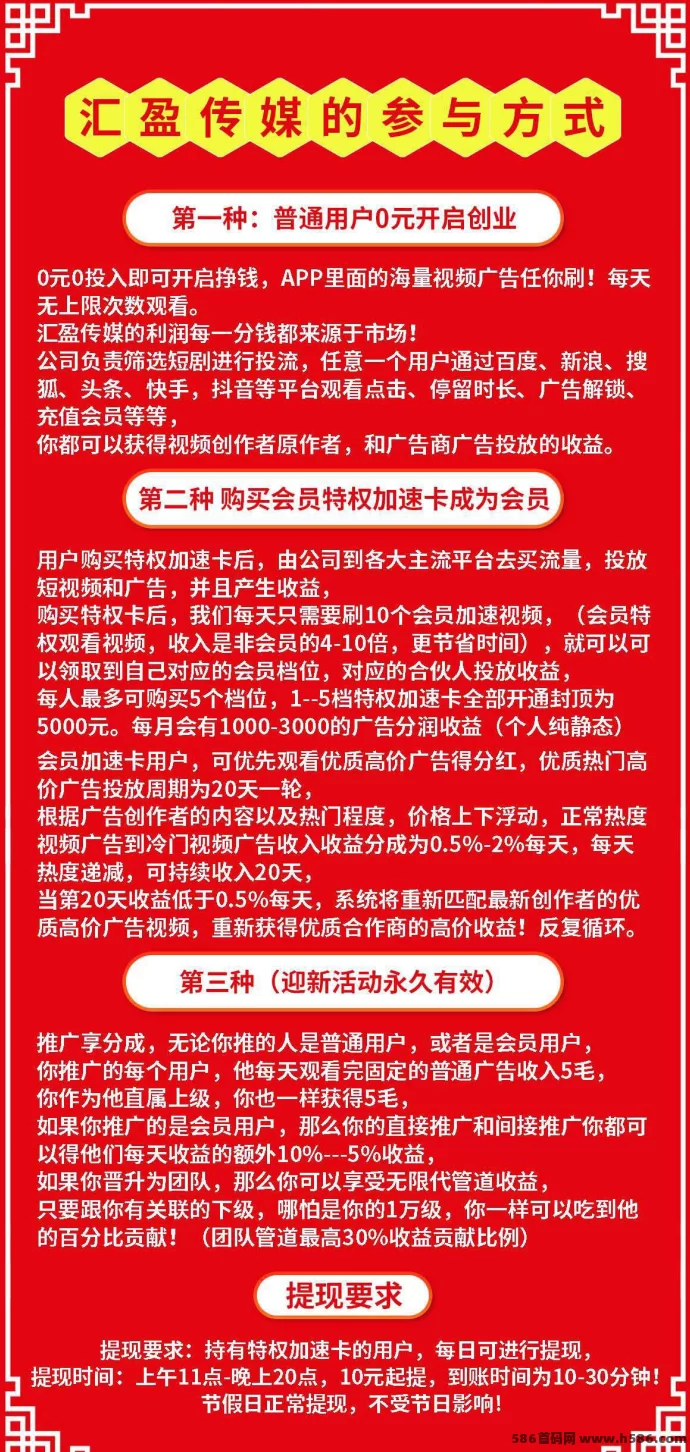 汇盈传媒：无需投入设备，稳赚高收溢，超高保底收入！(3)