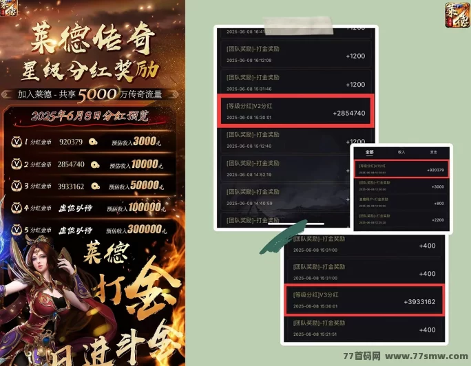 《莱德传奇》上墙模式已淘汰！月入过W，团队扶持奖励高！(4)