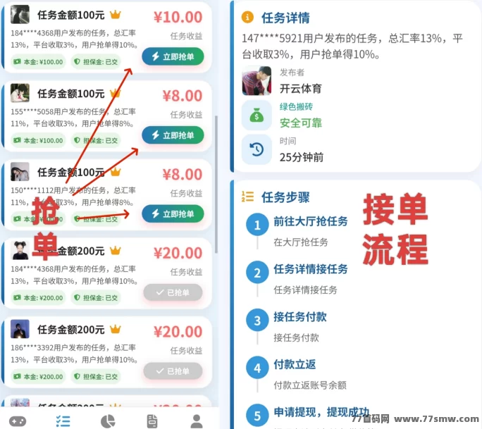 单多多搬砖线！24小时自由接单操作简单，新手也能轻松日赚500！(2)